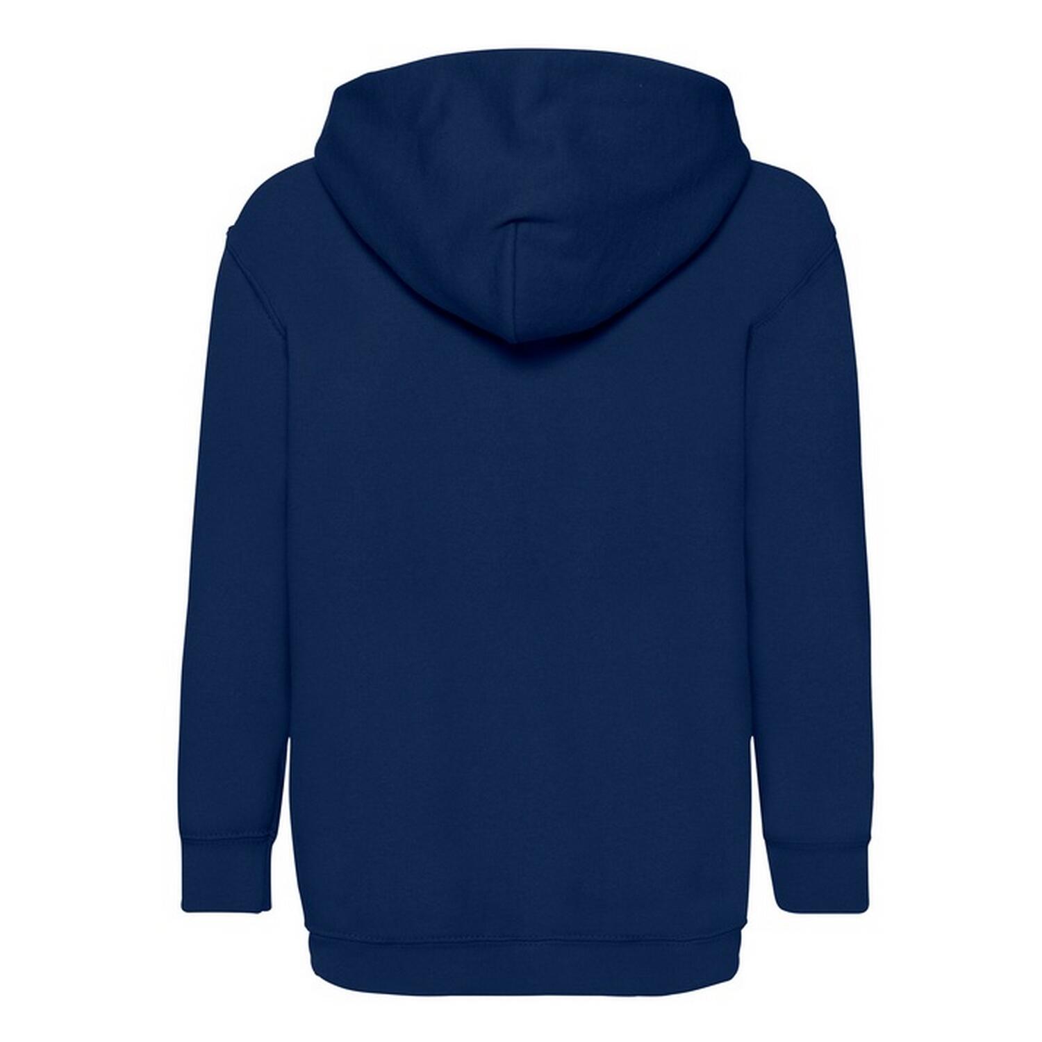 Felpa Con Cappuccio Bambini Fruit Of The Loom Classic Blu Navy 2/3