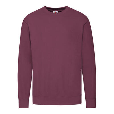 Uniseks lichtgewicht sweatshirt met inzet voor volwassenen (rood)