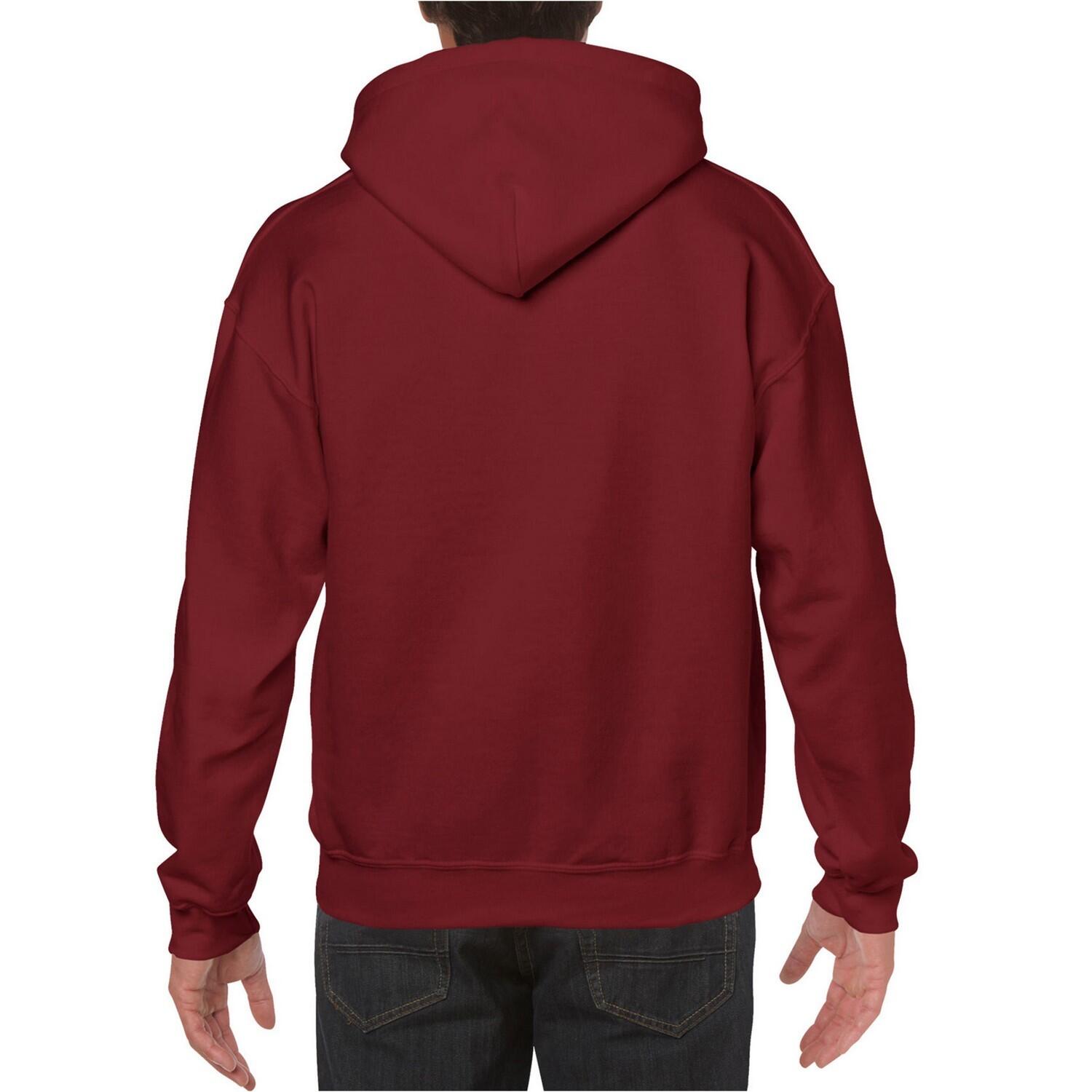 Felpa Con Cappuccio Adulto Unisex Gildan Granato 2/2