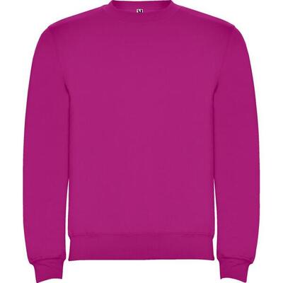 Felpa Girocollo Adulto Unisex Roly Clasica Nero Tinta Unita
