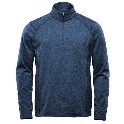 Heren treeline quarter zip pullover (zwarte heide)