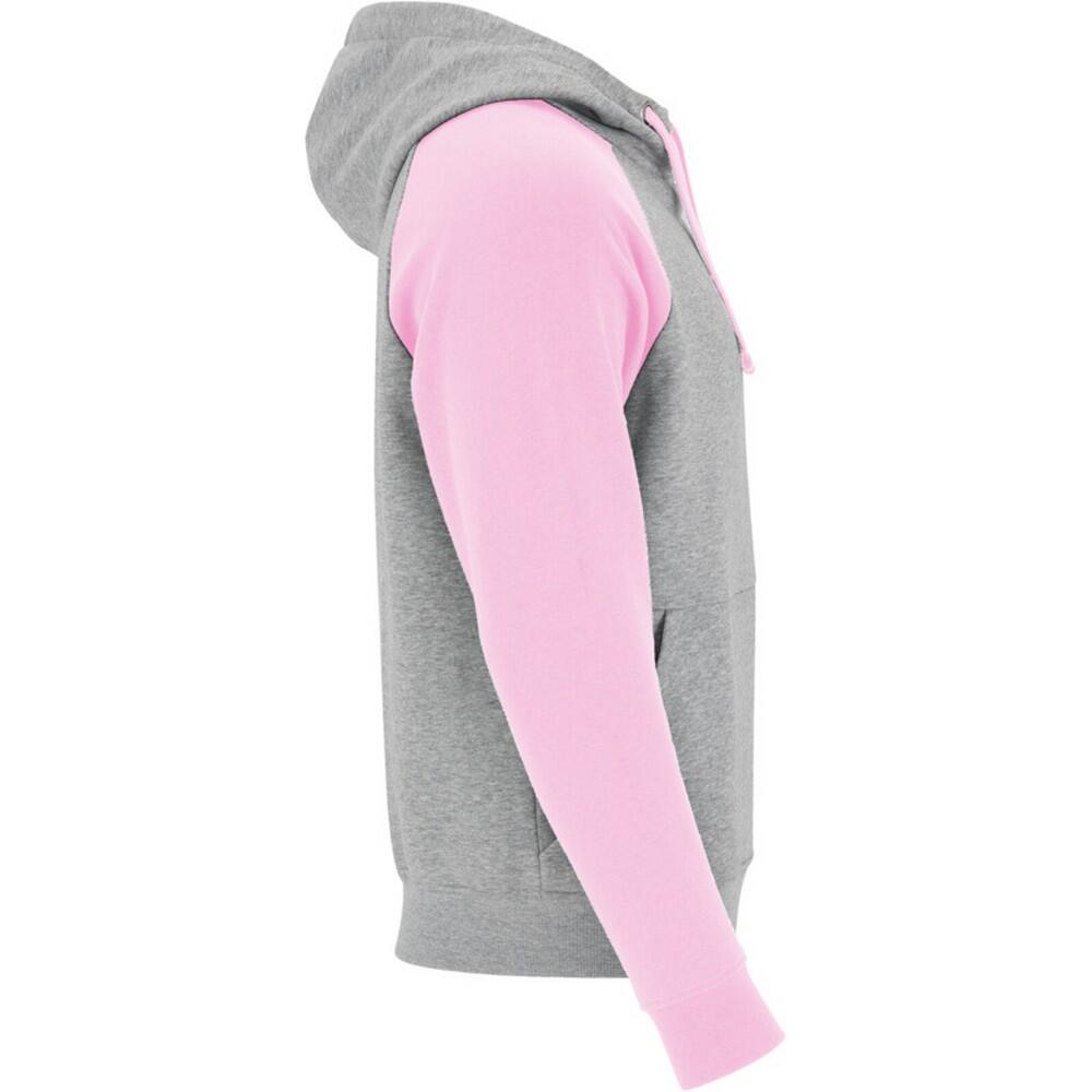 Sudadera Badet Dos Tonos para Niños/Niñas Gris Jaspeado, Rosa Claro 4/4