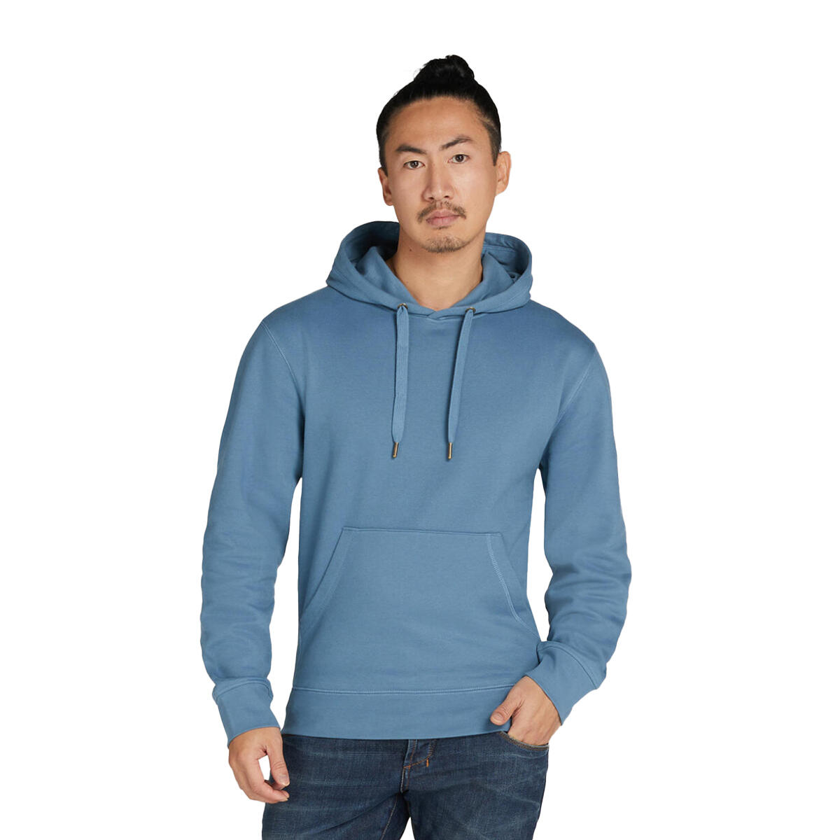 Sweat À Capuche SIGNATURE Adulte (Bleu Acier) 2/2