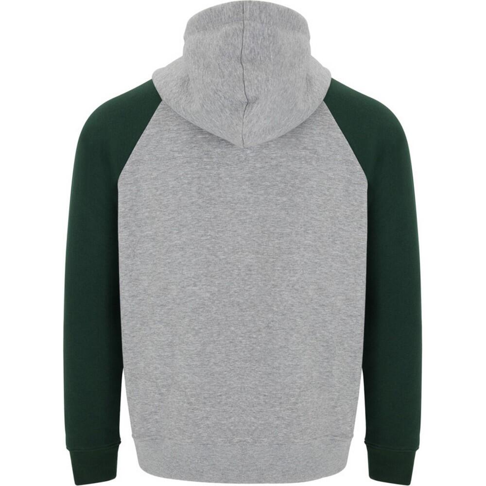 Felpa Con Cappuccio Due Toni Bambini Roly Badet Grigio Erica Verde Bottiglia 2/4