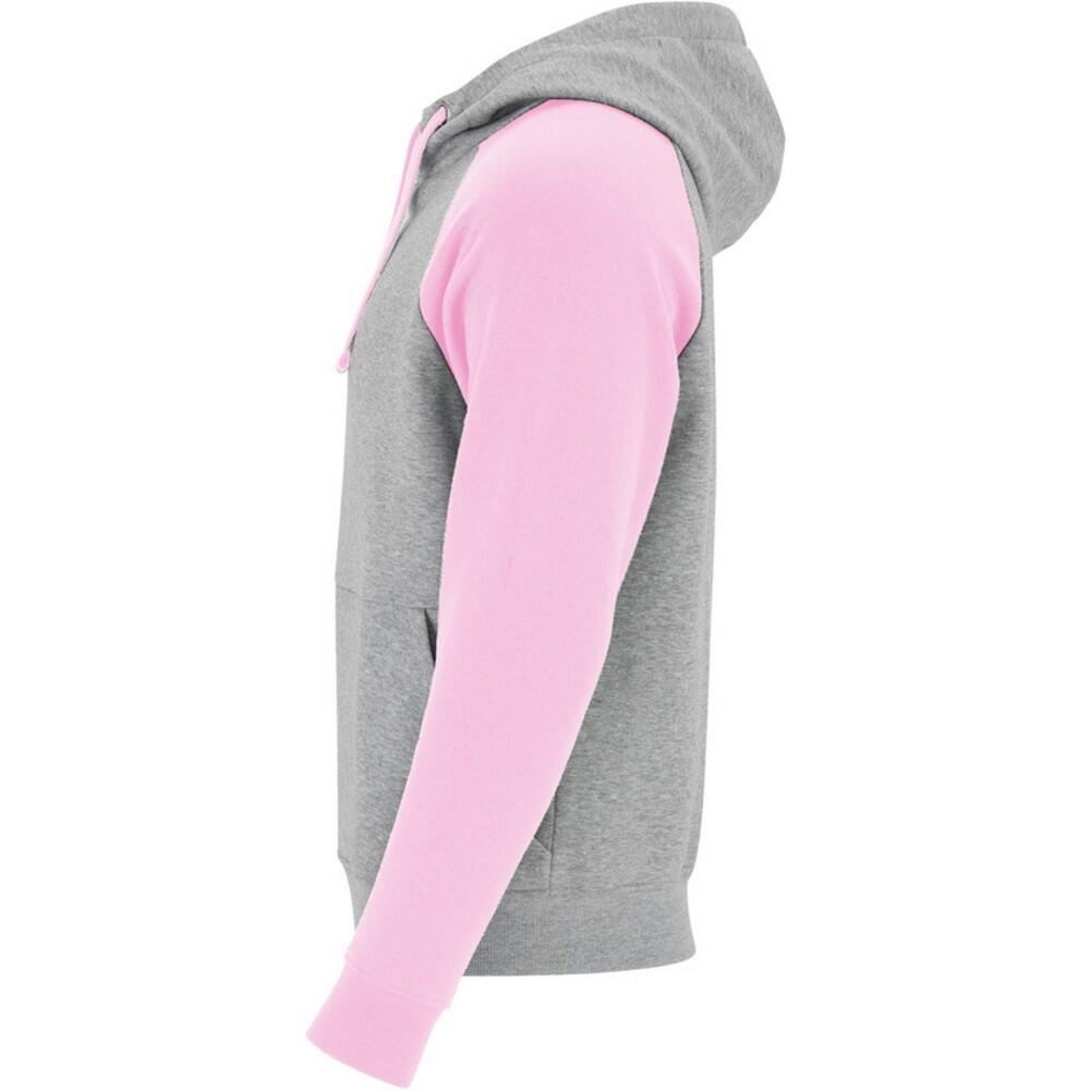 Sudadera Badet Dos Tonos para Niños/Niñas Gris Jaspeado, Rosa Claro 3/4