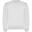 Camisola de gola redonda unissexo Clasica para adultos Branco