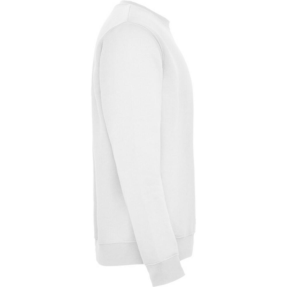 Unisex Clasica Crew Hals Sweatshirt voor volwassenen (Wit) 3/4