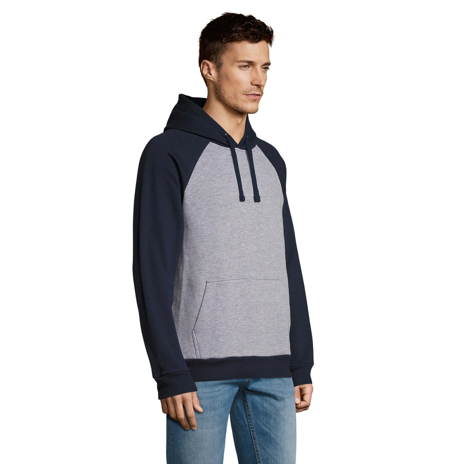 Camisola de malha unissexo para adultos de Seattle (Melange cinzento/Marinha 3/4