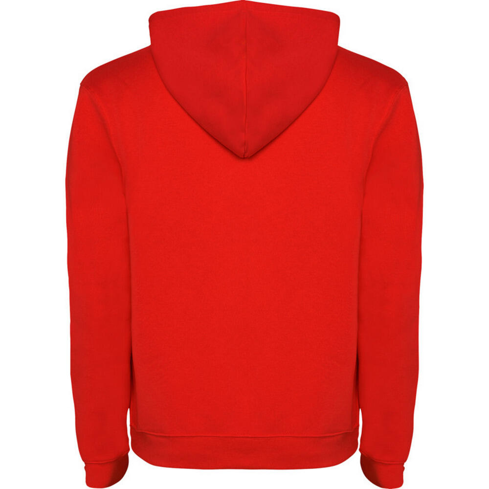Felpa Con Cappuccio Con Coulisse Bambini Roly Urban Rosso Nero Tinta Unita 2/4