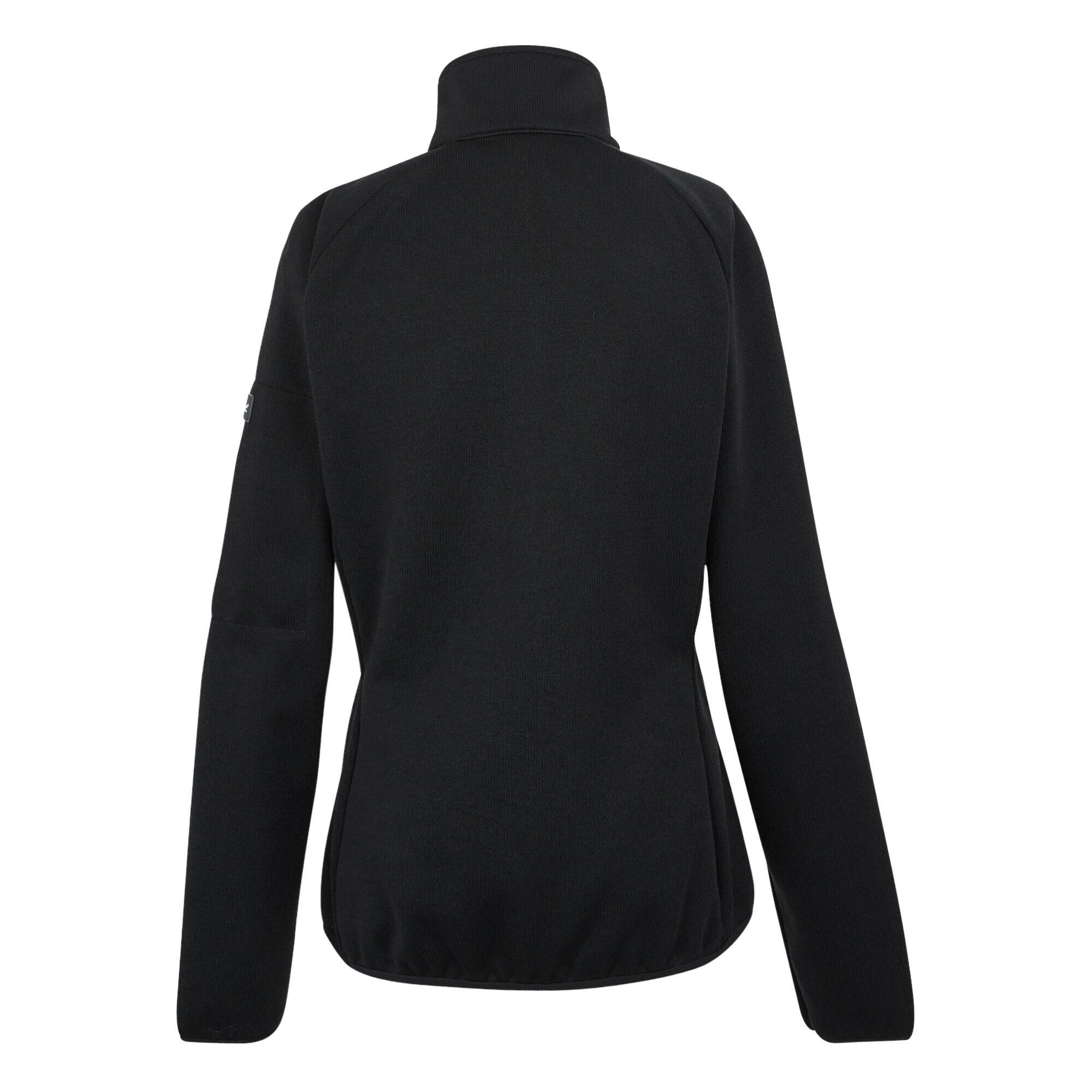 Womens/Ladies Ravenhill Full Zip Fleece Top (Black/Light Vanilla) 2/4