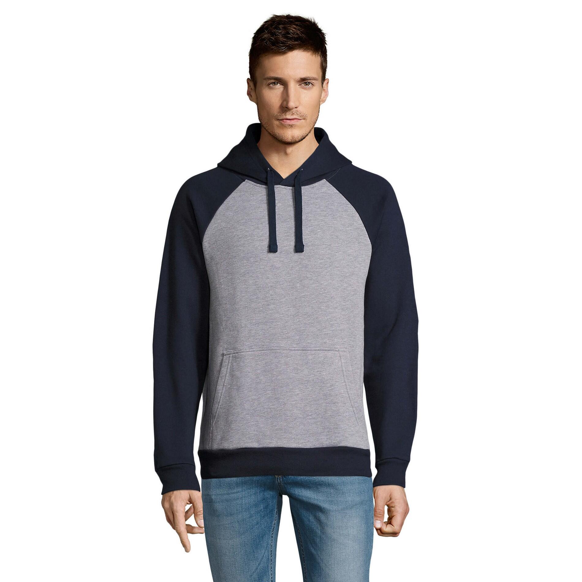 Camisola de malha unissexo para adultos de Seattle (Melange cinzento/Marinha 1/4