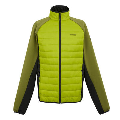 Heren clumber iv full zip hybride jas (grenoble groen/nefriet groen)