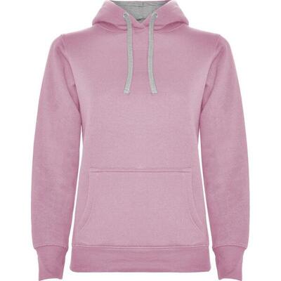Dames urban hoodie (massief zwart)