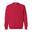 Unisex Adult Sweatshirt met Zware Mouwenhals (Kersenrood)