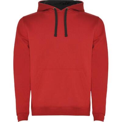 Felpa Con Cappuccio Uomo Roly Urban Verde Kelly Bianco