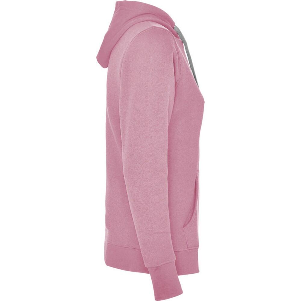 Sweat À Capuche URBAN Femme (Rose Clair / Gris Chiné) 4/4