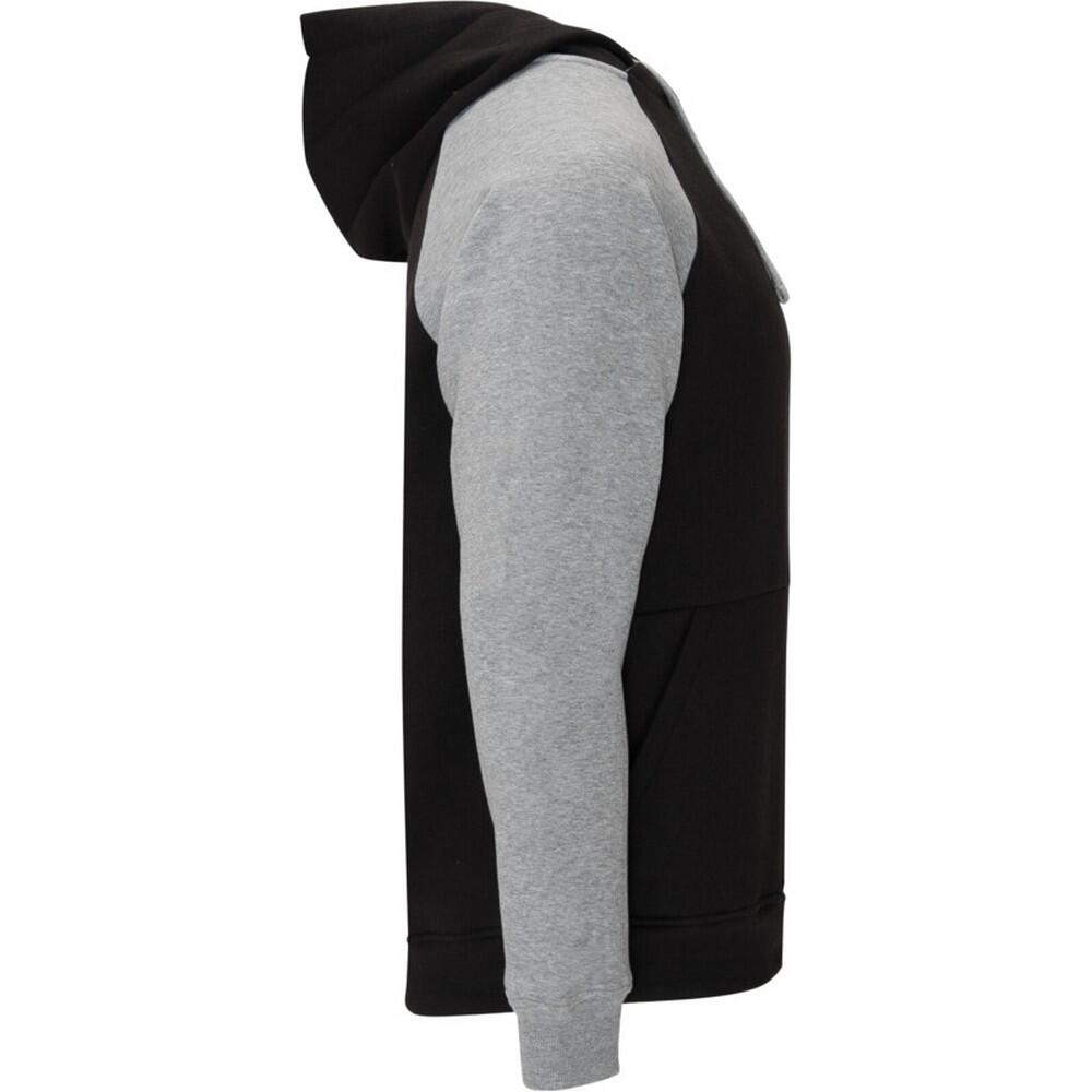 Felpa Con Cappuccio Due Toni Bambini Roly Badet Nero Tinta Unita Grigio Erica 4/4