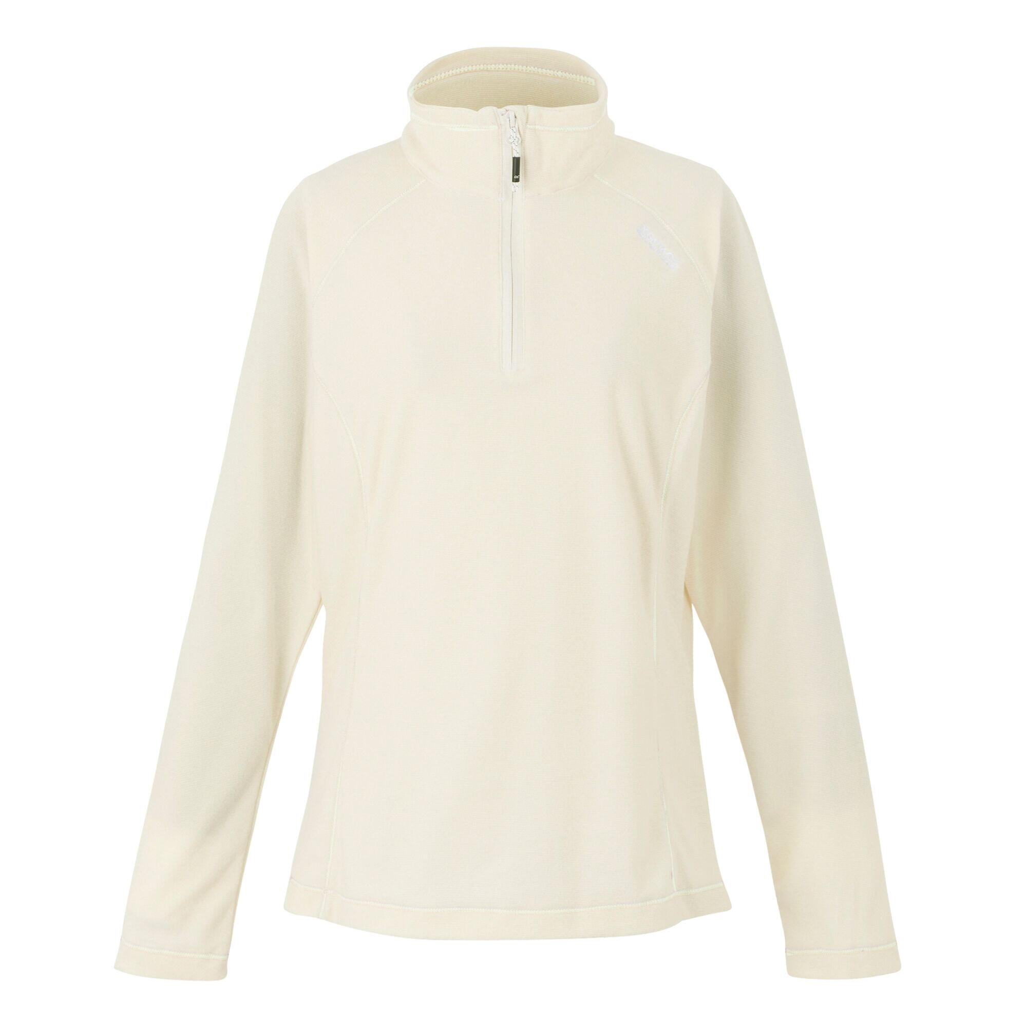 REGATTA Great Outdoors Womens/Ladies Montes Half Zip Fleece Top (Light Vanilla/White)