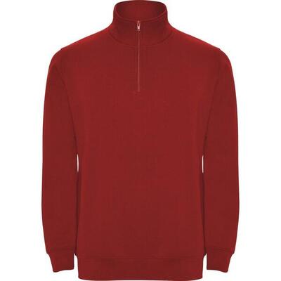 Heren aneto quarter zip sweatshirt (fles groen)