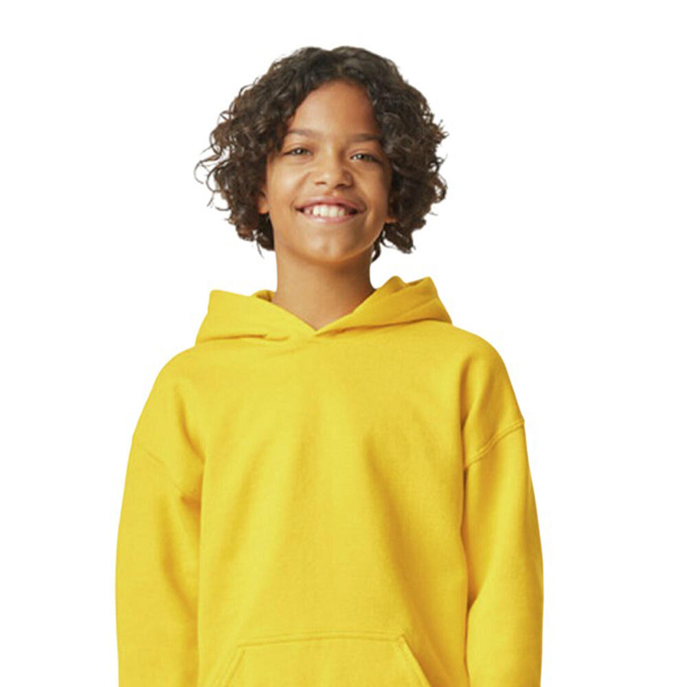 Camisola com capuz de peso médio Softstyle Plain Fleece para crianças/jovens 2/2