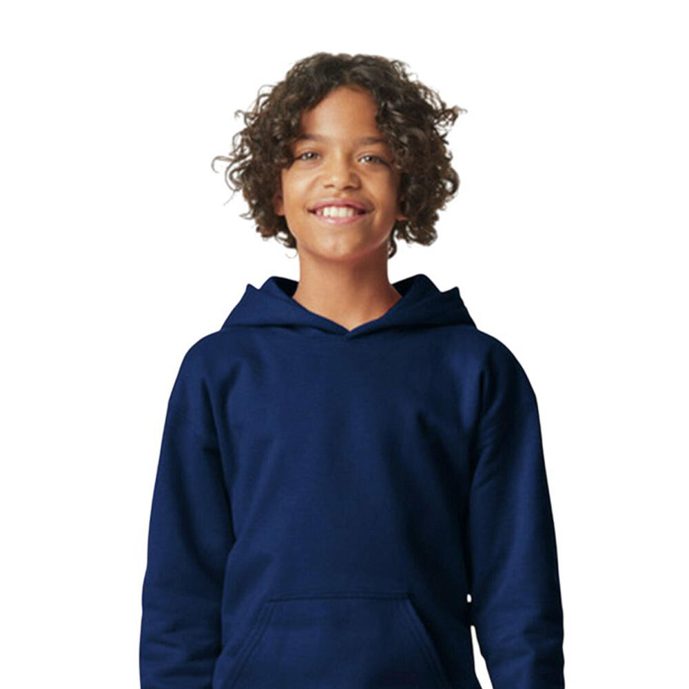 Camisola com capuz de peso médio Softstyle Plain Fleece para crianças/jovens 2/2