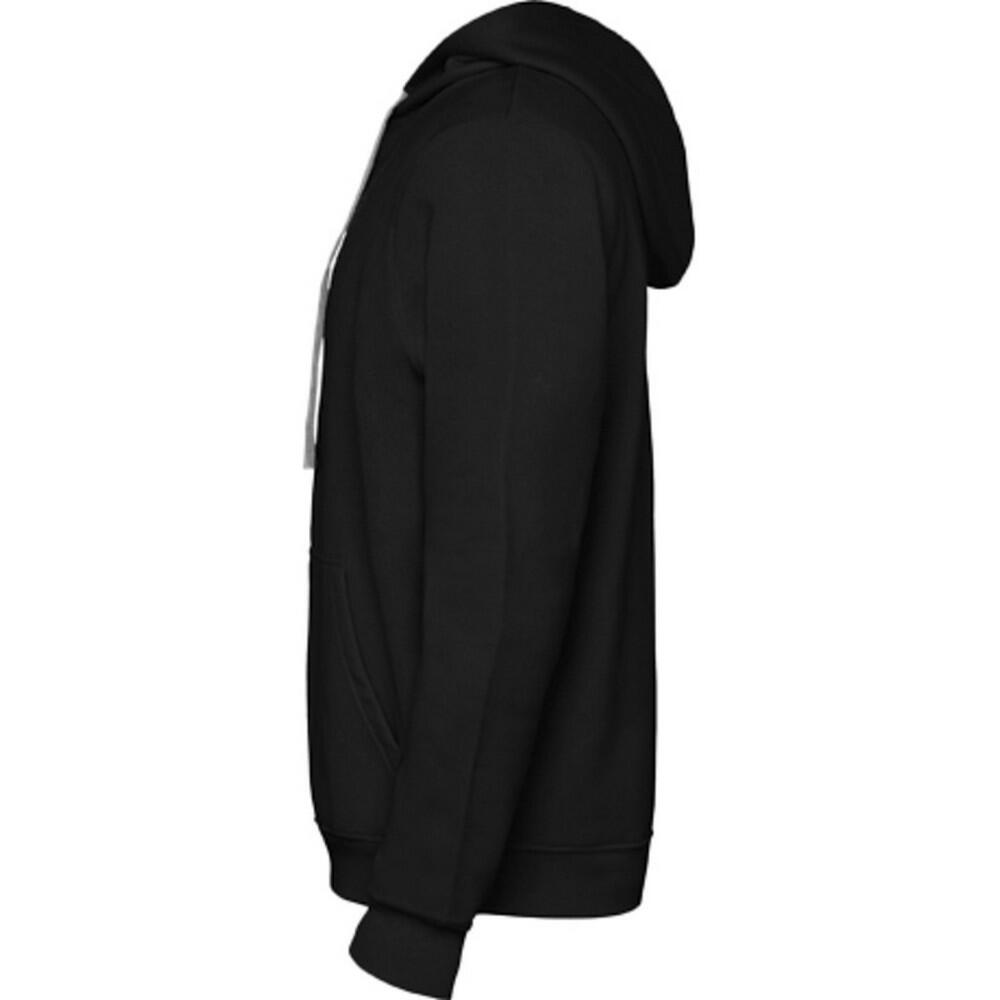 Felpa Con Cappuccio Uomo Roly Urban Nero Tinta Unita Grigio Di Marna 3/4