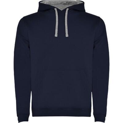 Felpa Con Cappuccio Uomo Roly Urban Verde Kelly Bianco