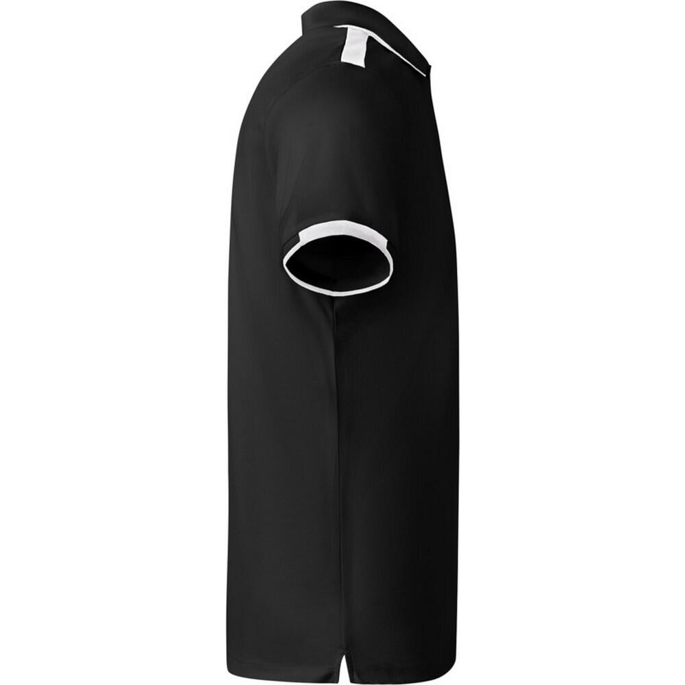 Polo Manches Courtes TAMIL Enfant (Noir Uni / Blanc) 4/4
