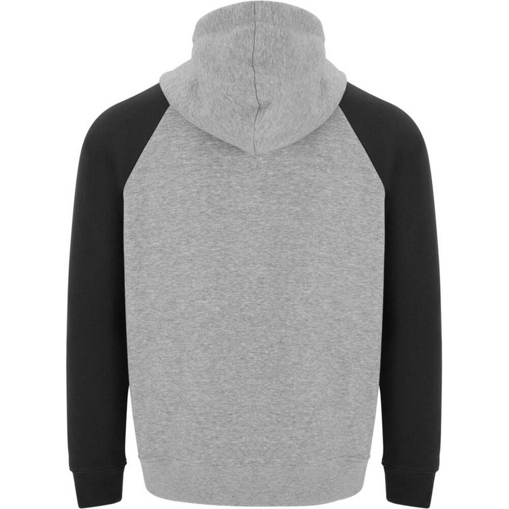 Sweat À Capuche BADET Enfant (Gris Chiné / Noir Uni) 2/4