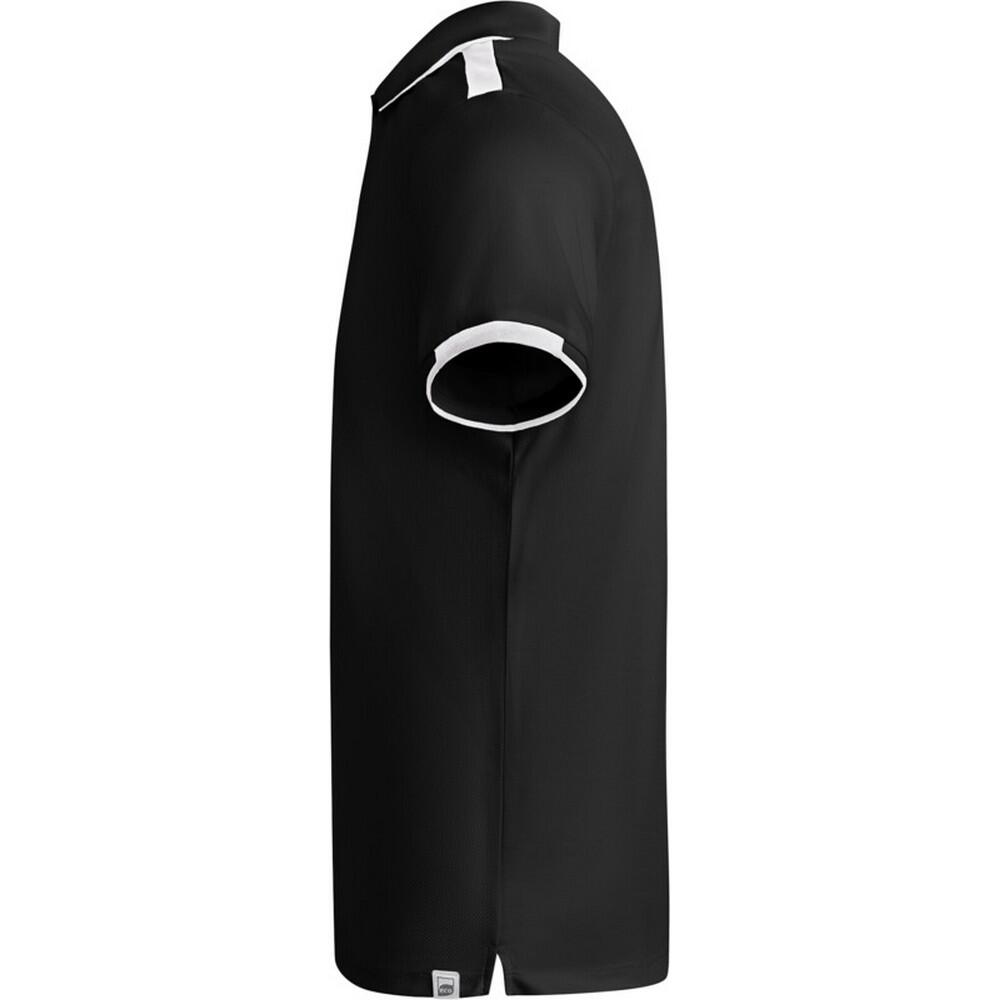 Polo Manches Courtes TAMIL Enfant (Noir Uni / Blanc) 3/4