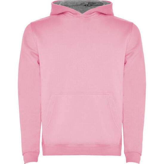 Sweat À Capuche Avec Cordons URBAN Enfant (Rose Clair / Gris Chiné)