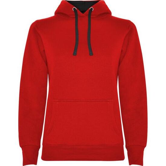 Sweat À Capuche URBAN Femme (Rouge / Noir)