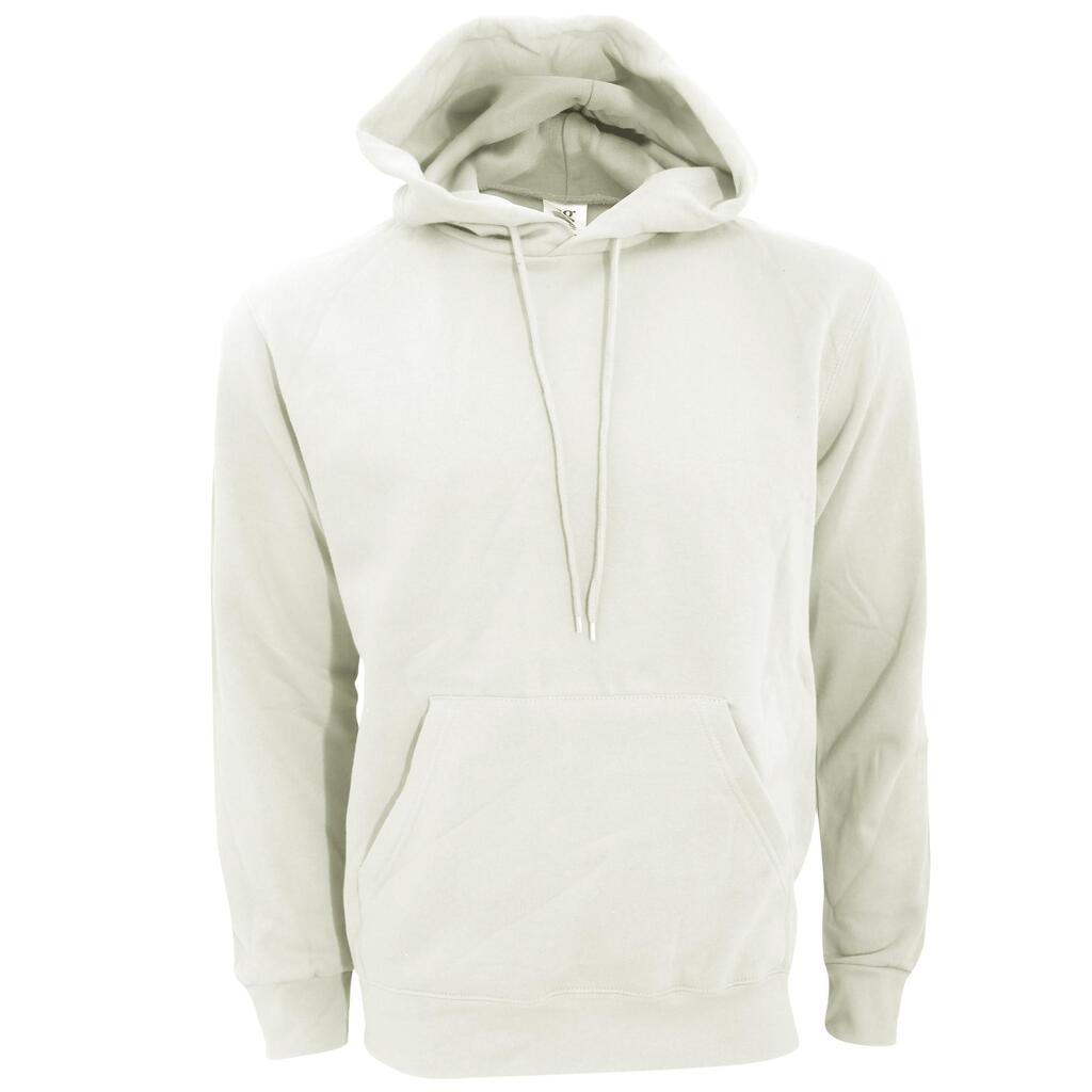Mens Plain Hooded Sweatshirt Top / Hoodie (Birch)
