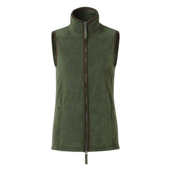 Veste Sans Manches ARTISAN Femme (Vert Kaki Foncé / Marron)