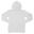 Sweatshirt Uni À Capuche Enfant Unisexe (Blanc)