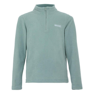 Geweldige outdoors kinder hot shot ii half zip fleece hoodie (gletsjer)