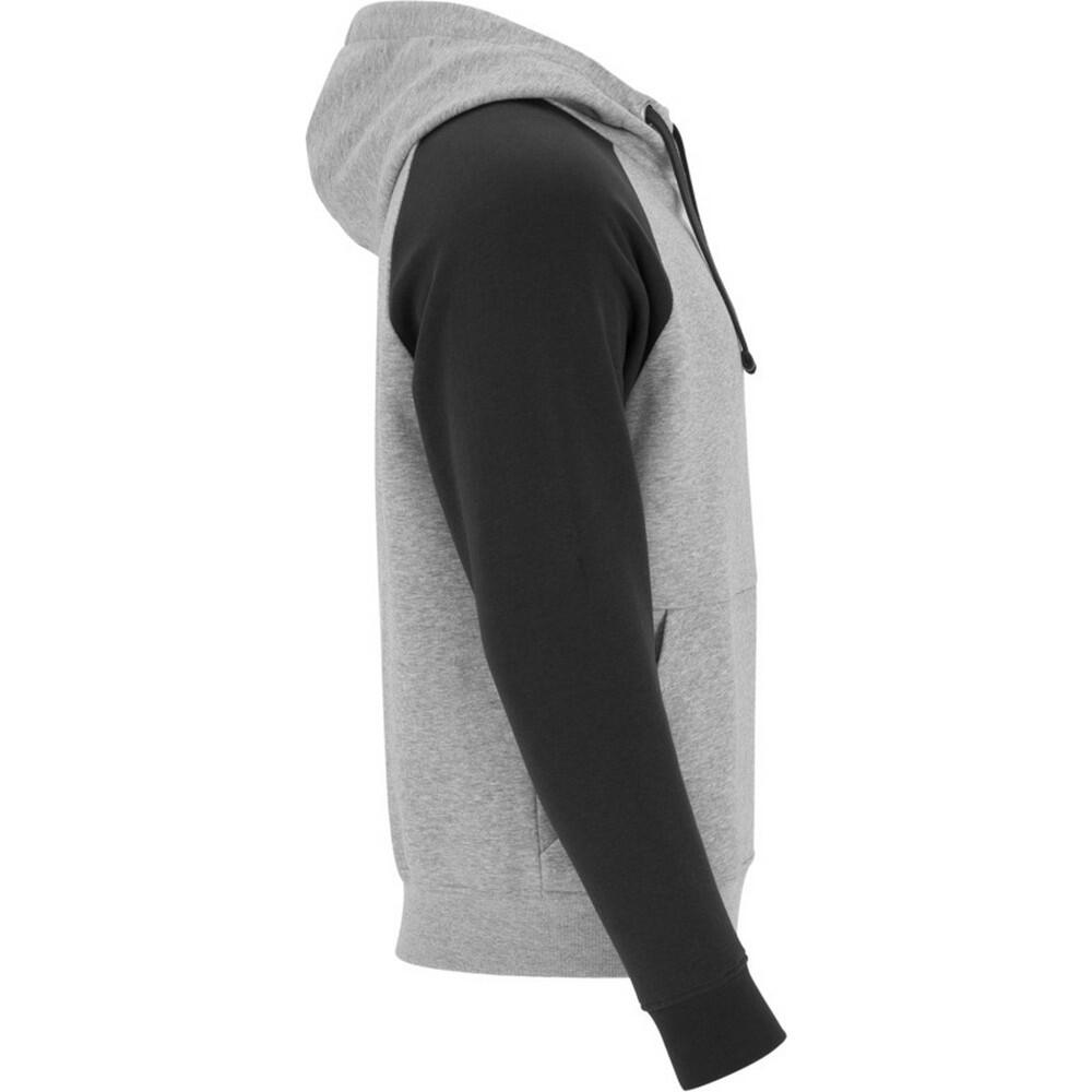 Sweat À Capuche BADET Enfant (Gris Chiné / Noir Uni) 4/4