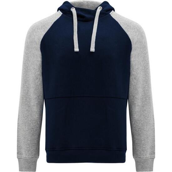 Sweat À Capuche BADET Adulte (Bleu Marine / Gris Chiné)