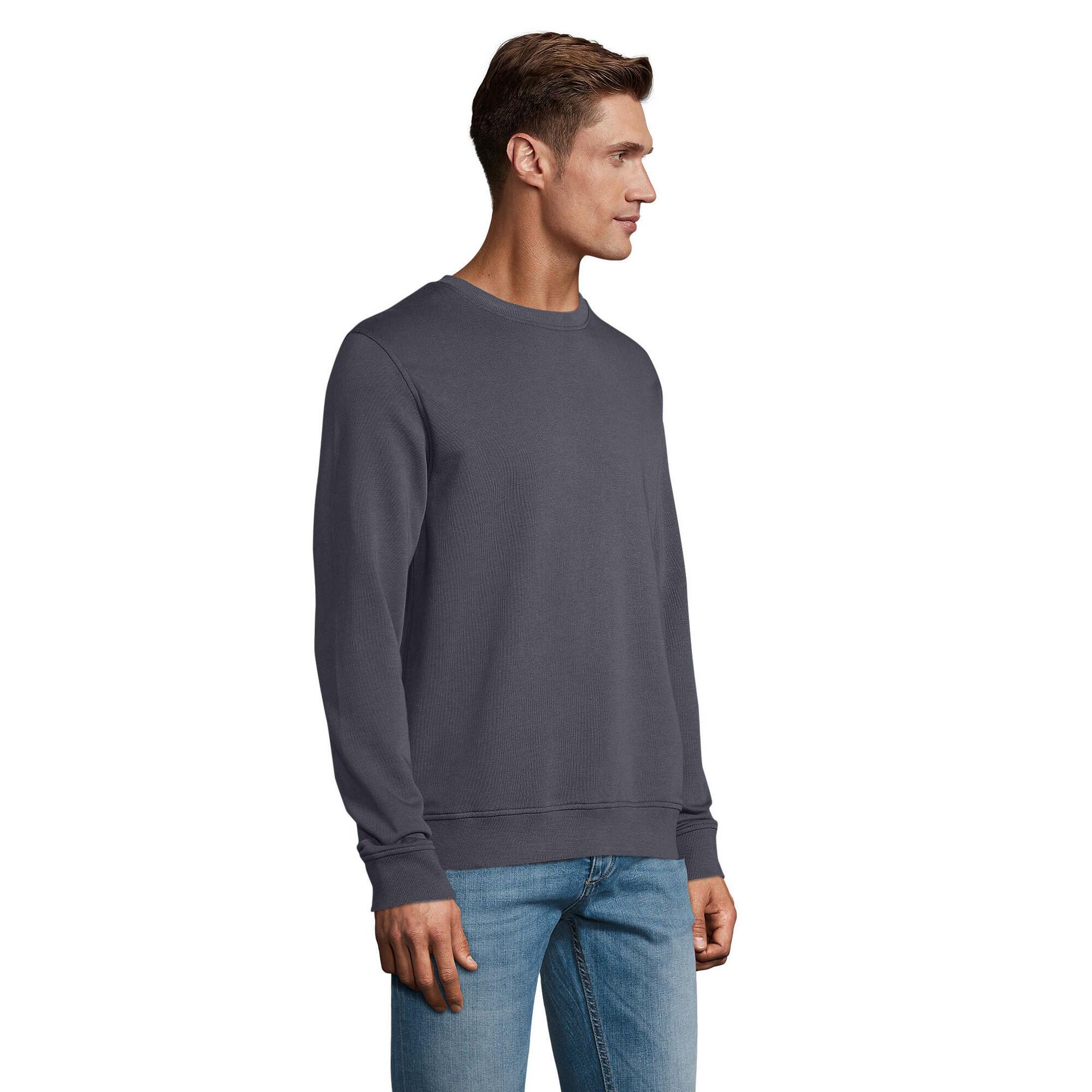 Camisola cometa unissexo para adultos (Cinzento-carvão profundo) 3/4