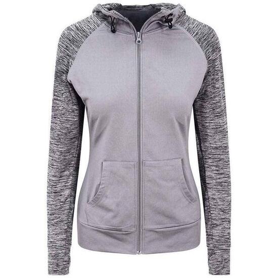 Veste À Capuche COOL Femme (Gris / Gris Chiné)