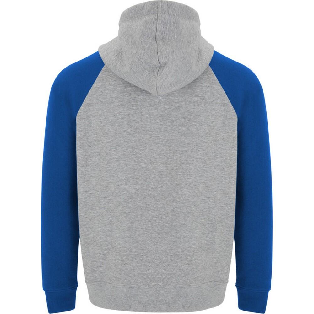 Sweat À Capuche BADET Enfant (Gris Chiné / Bleu Roi) 2/4