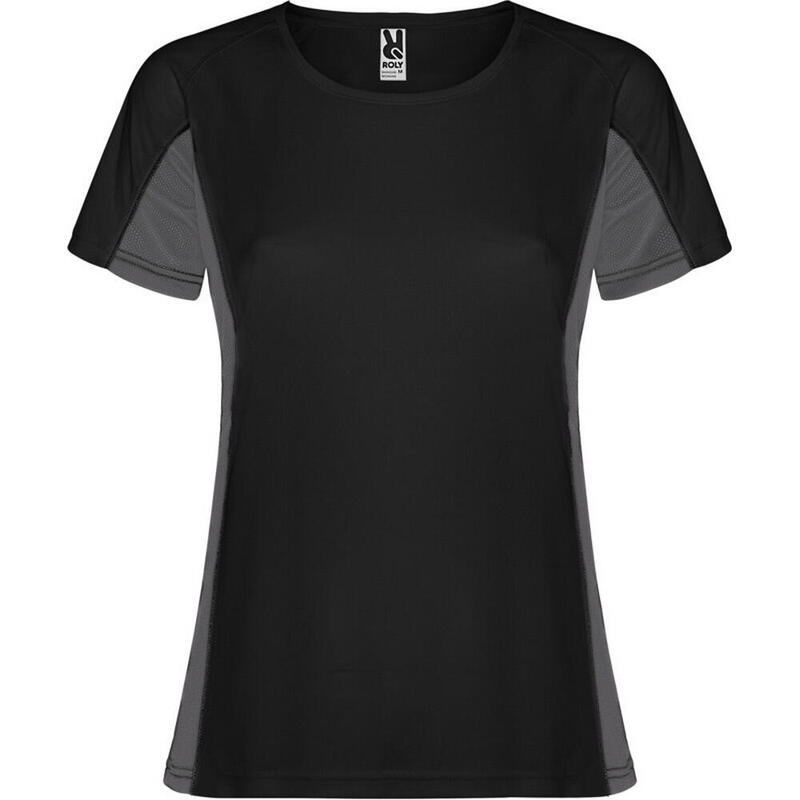 Tshirt SHANGHAI Femme (Noir Uni / Anthracite)