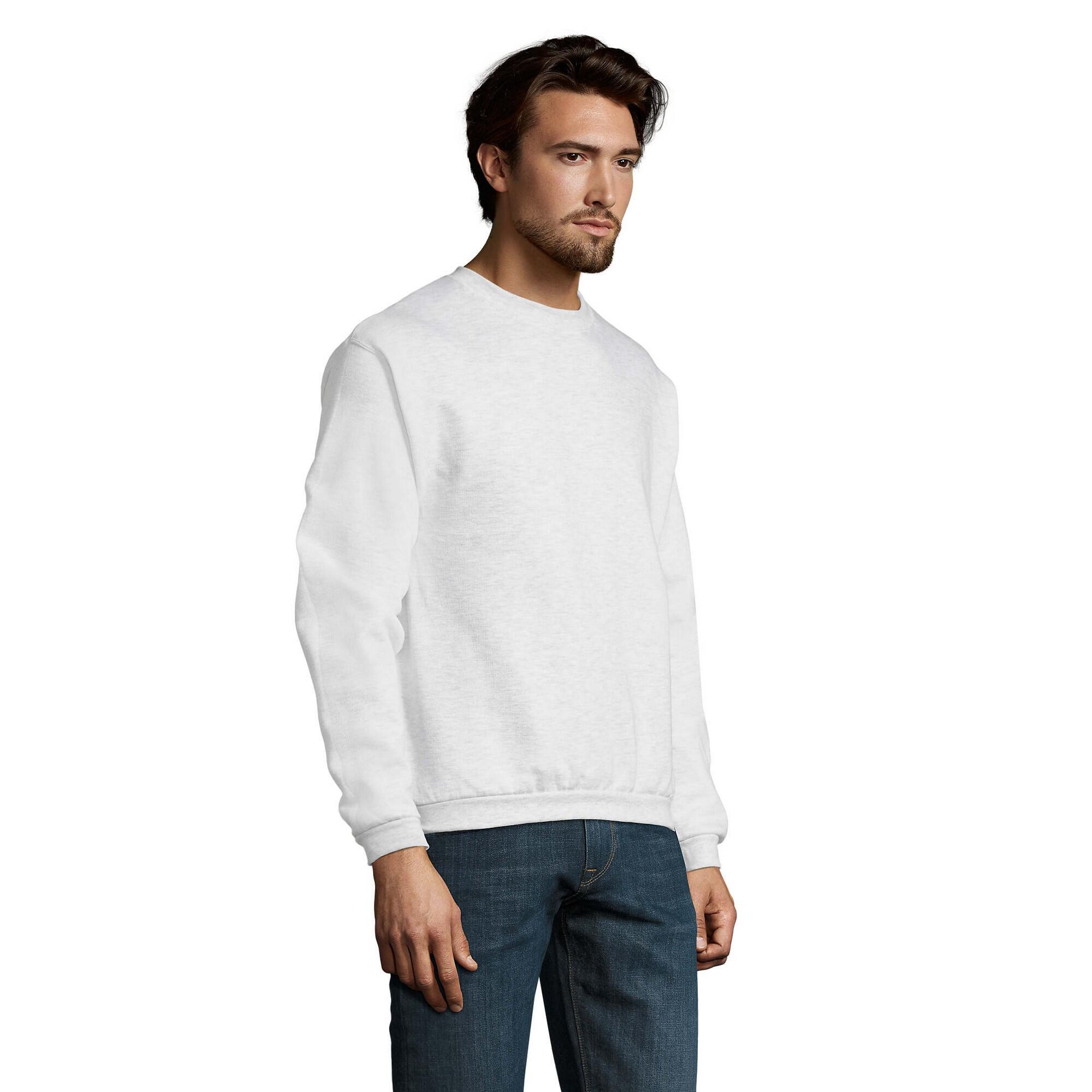 Camisola com gola redonda Spider para homem (Cinza Mesclado) 3/4