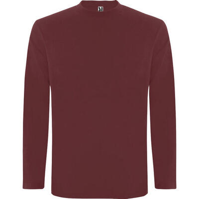 Heren extreme tshirt met lange mouwen (bessenrood)