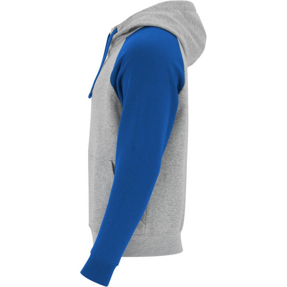Sweat À Capuche BADET Enfant (Gris Chiné / Bleu Roi) 3/4