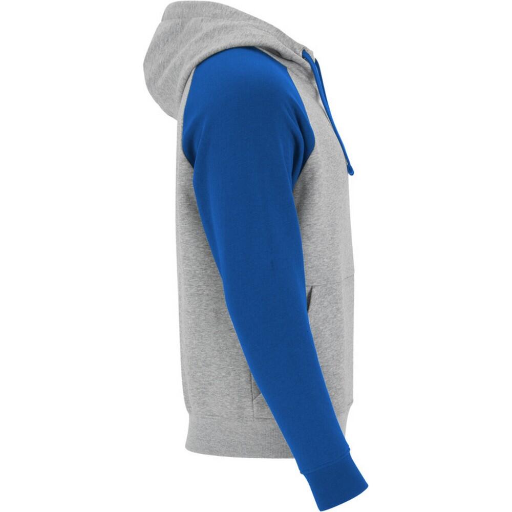 Sweat À Capuche BADET Enfant (Gris Chiné / Bleu Roi) 4/4