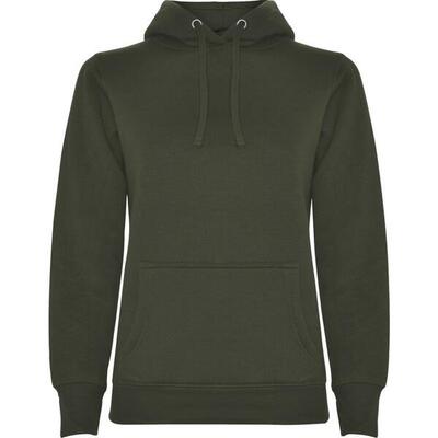 Dames urban hoodie (massief zwart)