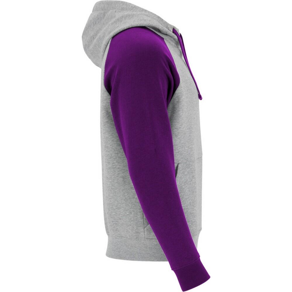 Sweat À Capuche BADET Enfant (Gris Chiné / Violet) 4/4