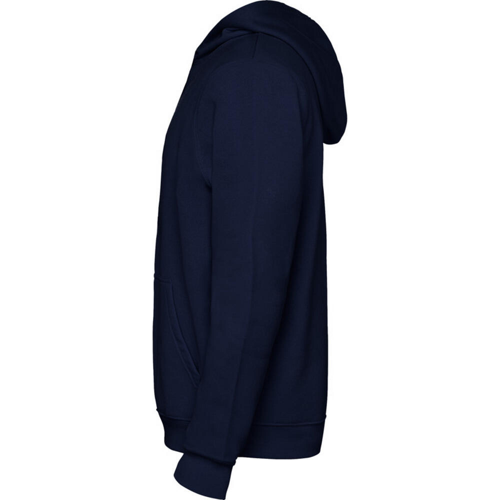 Childrens/Kids Urban Drawstring Hoodie (Navy Blue/Grey Marl) 3/4