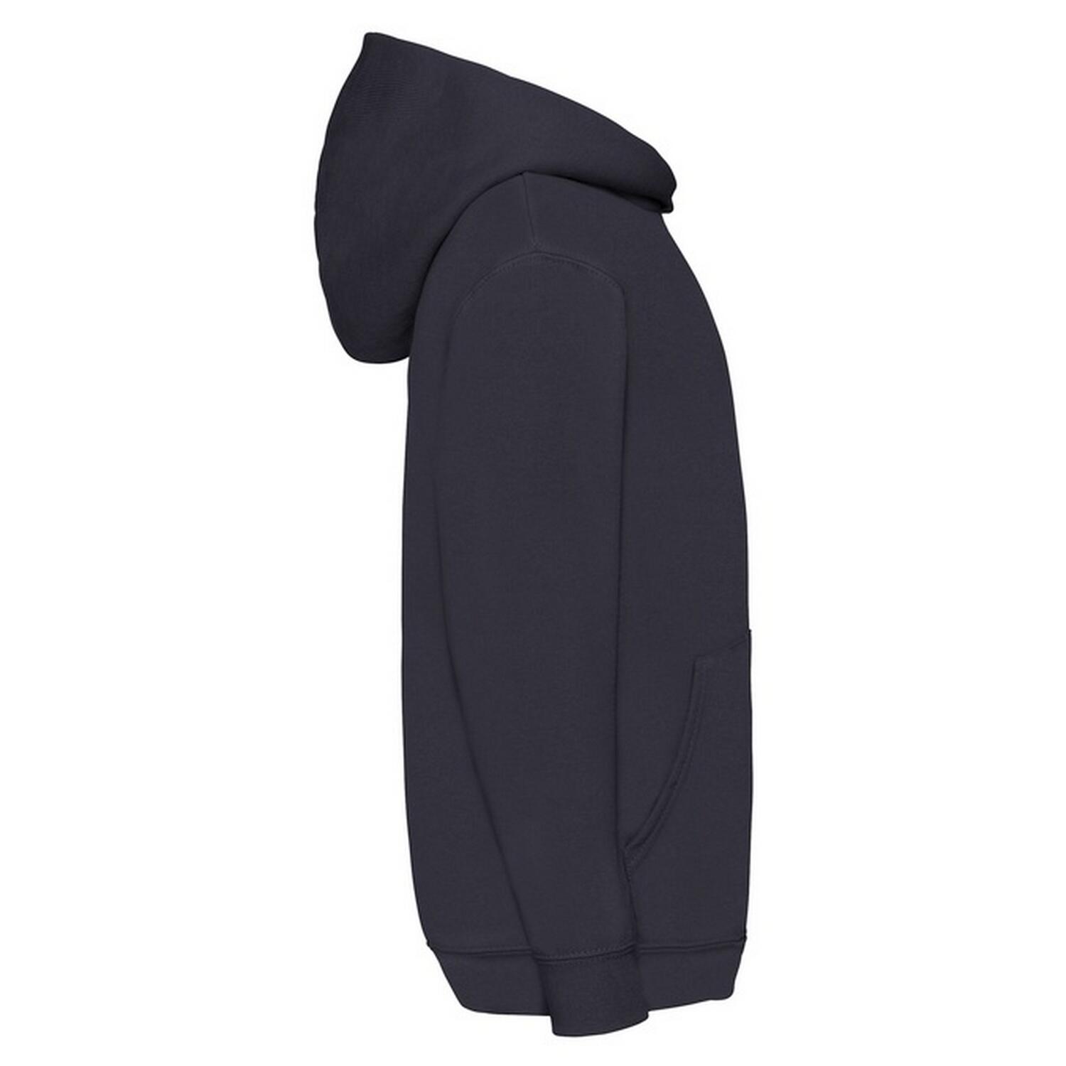 Felpa Con Cappuccio Bambini Fruit Of The Loom Classic Blu Scuro 3/3